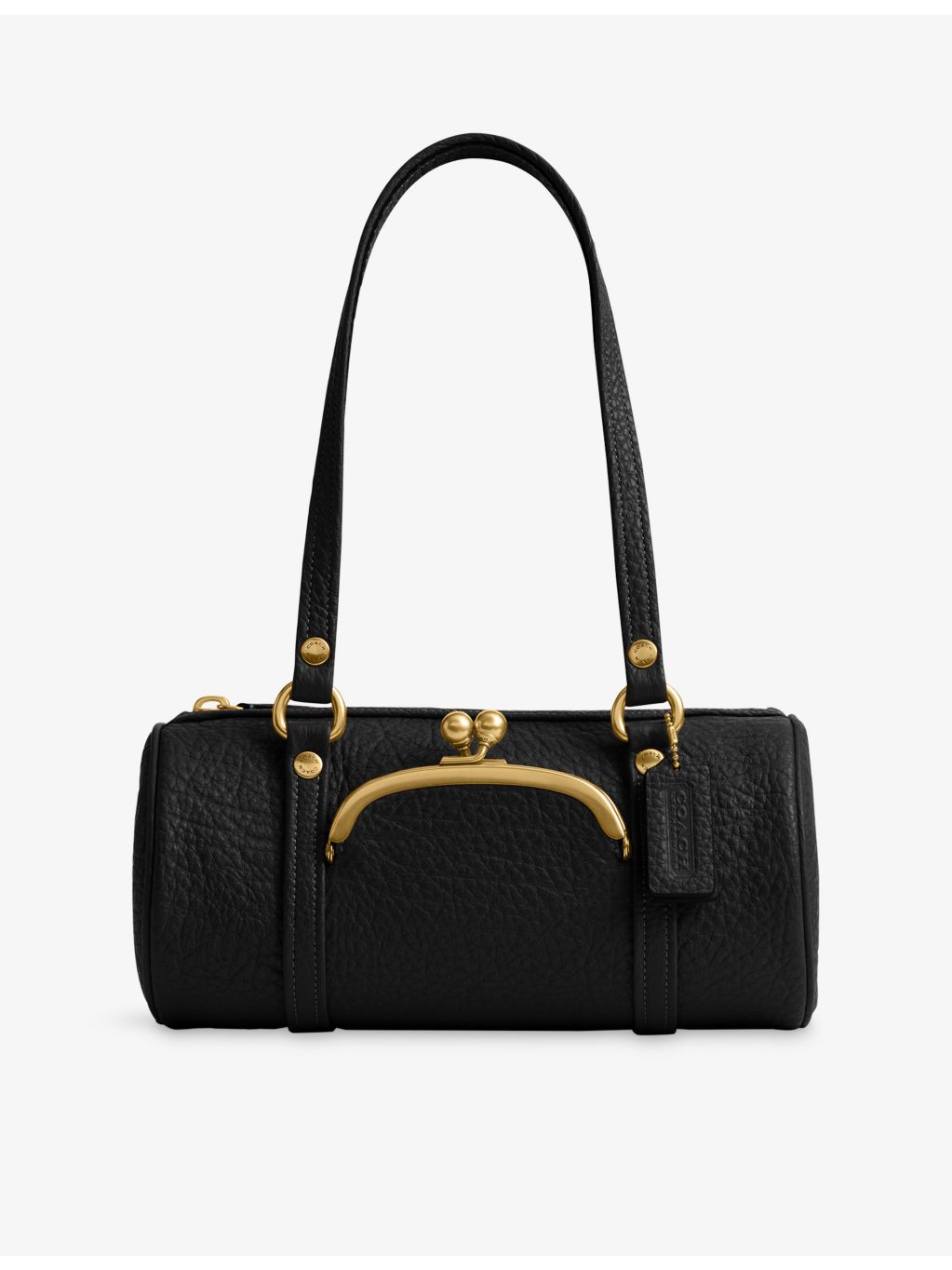 Coach Kisslock Barrel 28 leather shoulder bag, UK version