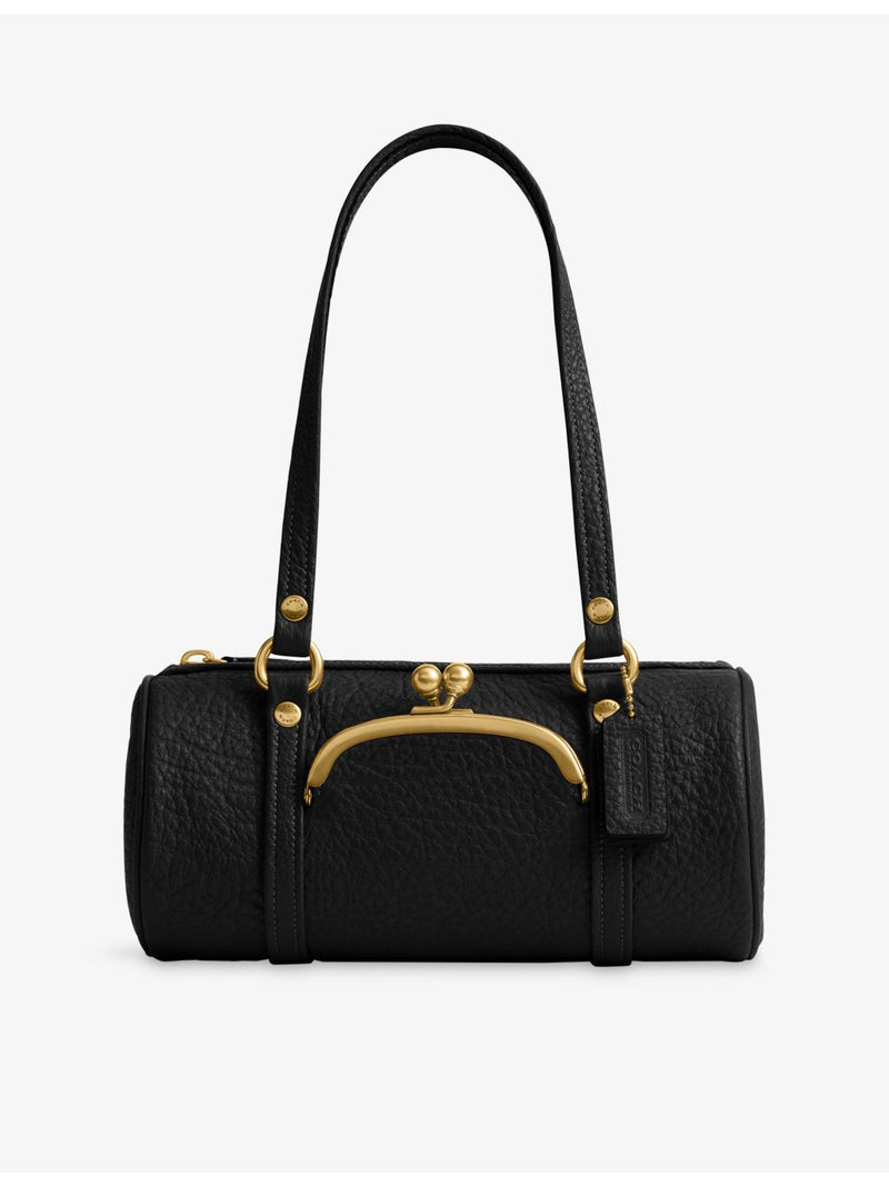 Coach Kisslock Barrel 28 leather shoulder bag, UK version
