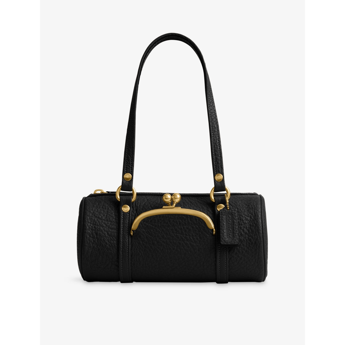 Coach Kisslock Barrel 28 leather shoulder bag, UK version