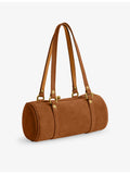 Coach Kisslock 28 suede barrel bag, imported from the UK