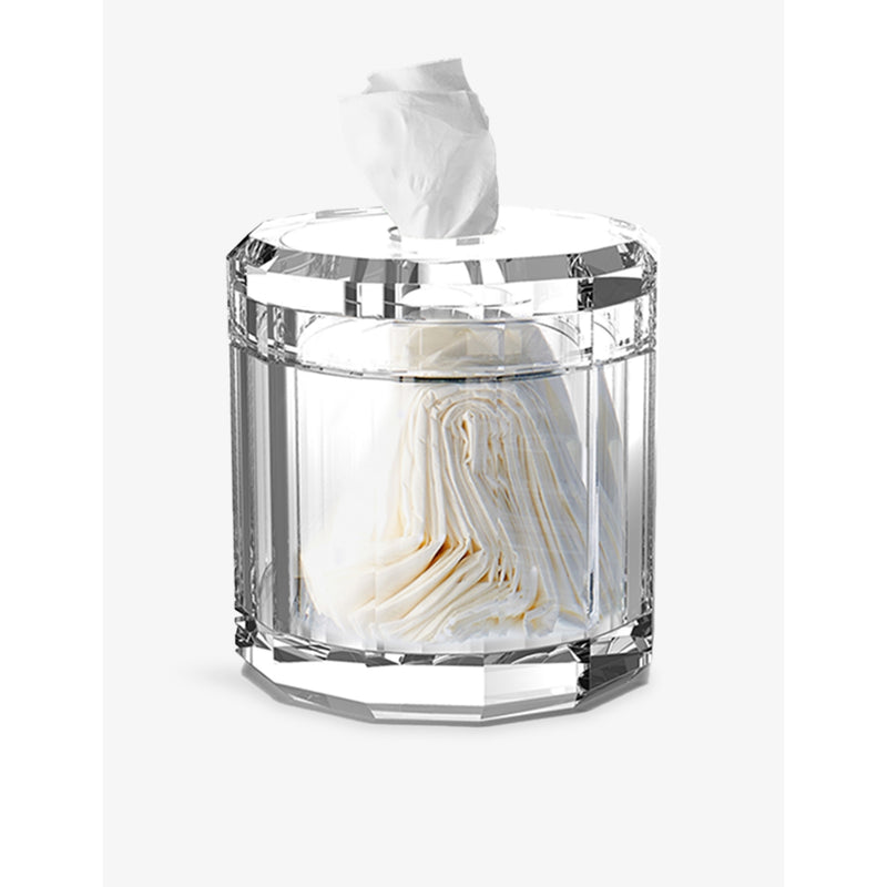 Decor Walther Kristall crystal glass tissue dispenser 15cm (British brand)