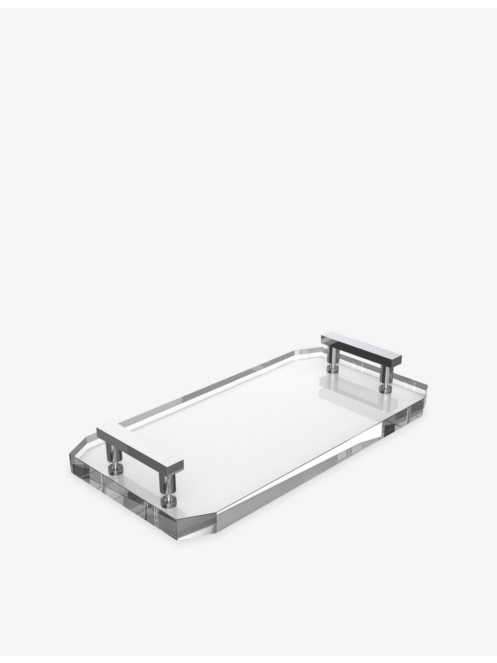 Decor Walther Kristall crystal glass tray 36cm wide, (British brand)