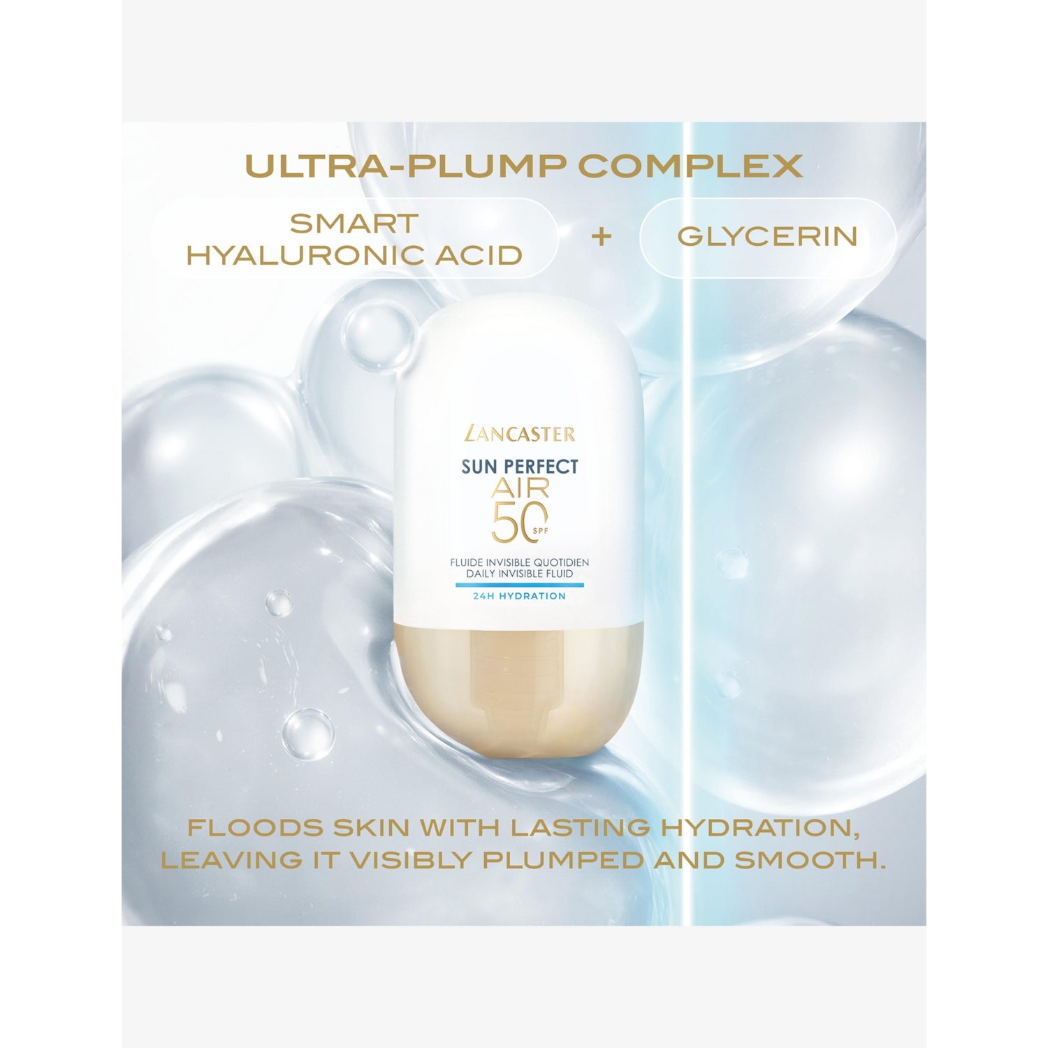 Lancaster SPF50 daily invisible face fluid 40ml, UK version