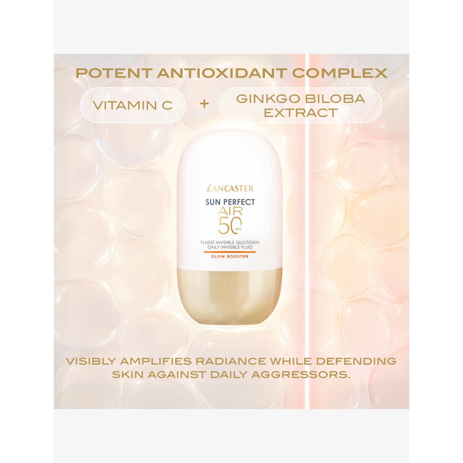 Lancaster Sun Perfect Air Glow Booster SPF50 fluid 40ml, UK version