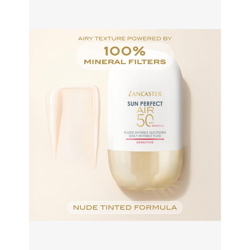 Lancaster SPF50 sensitive mineral face fluid 40ml - British product