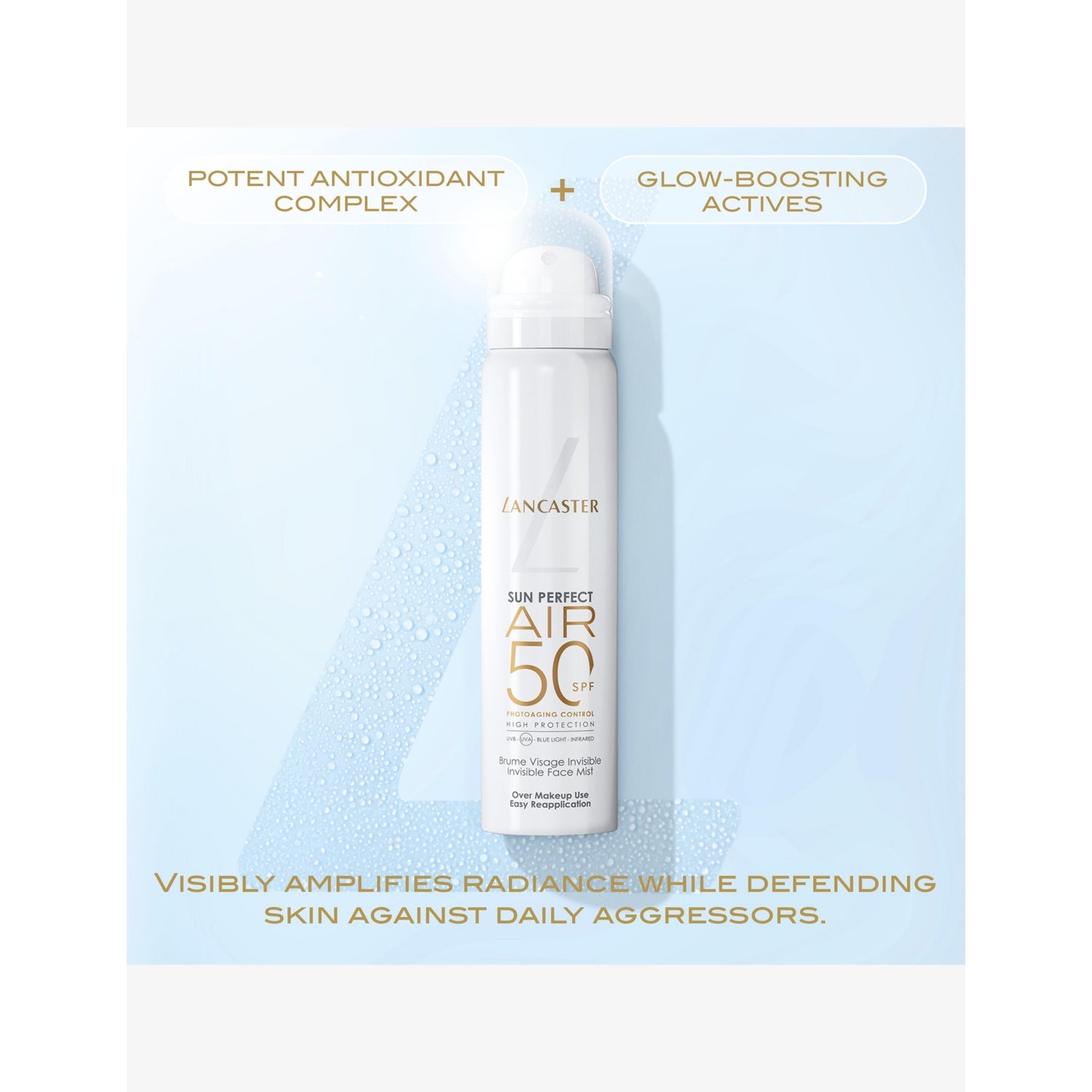 Lancaster Sun Perfect Air face mist SPF50 75ml, UK version