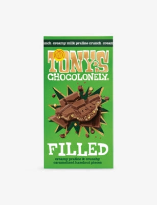 Tony's hazelnut praline filled chocolate bar 127g (British brand)