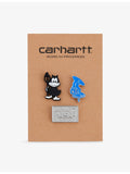 Carhartt WIP graphic bumper pin set 2.6cm - British product