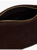 Whistles Avah zipped suede clutch, imported from the UK