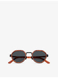 Giorgio Armani round-frame acetate and metal sunglasses, UK version