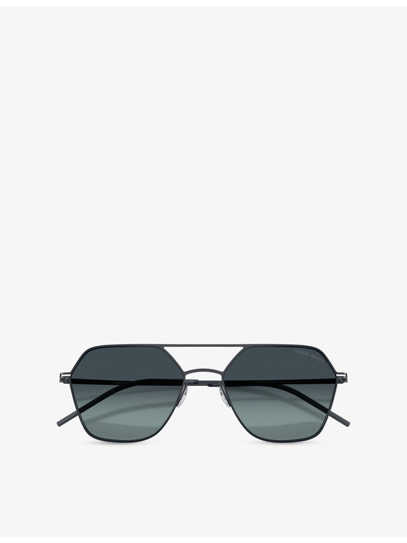 Giorgio Armani AR6185 square-frame metal sunglasses (British brand)