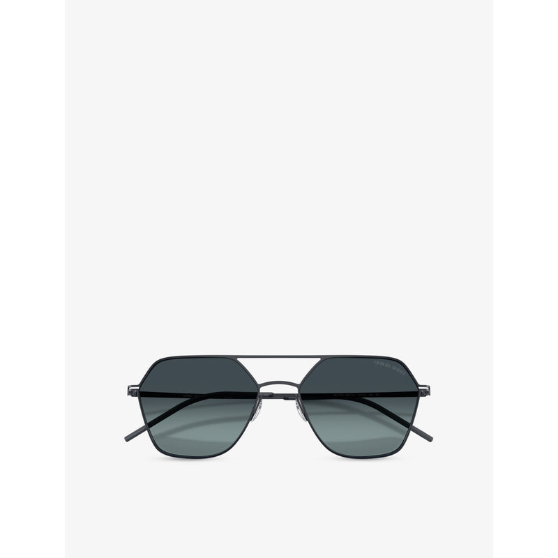 Giorgio Armani AR6185 square-frame metal sunglasses (British brand)