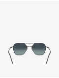 Giorgio Armani AR6185 square-frame metal sunglasses (British brand)