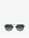 Giorgio Armani AR6185 square-frame metal sunglasses (British brand)