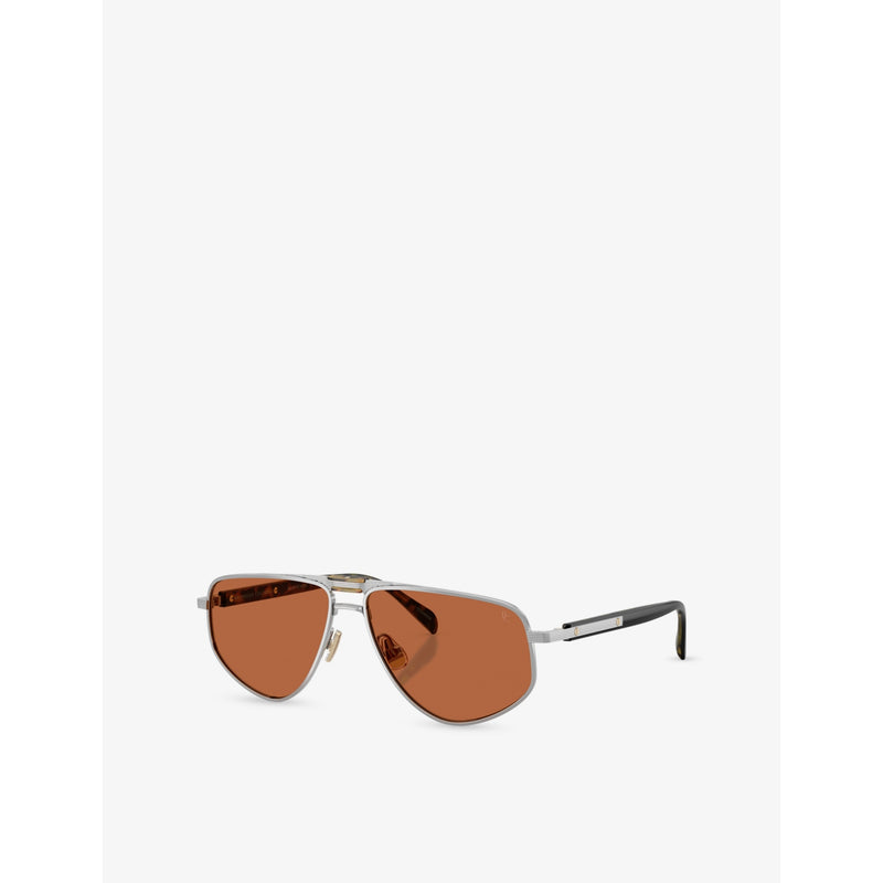 Brunello Cucinelli irregular frame metal sunglasses (British brand)