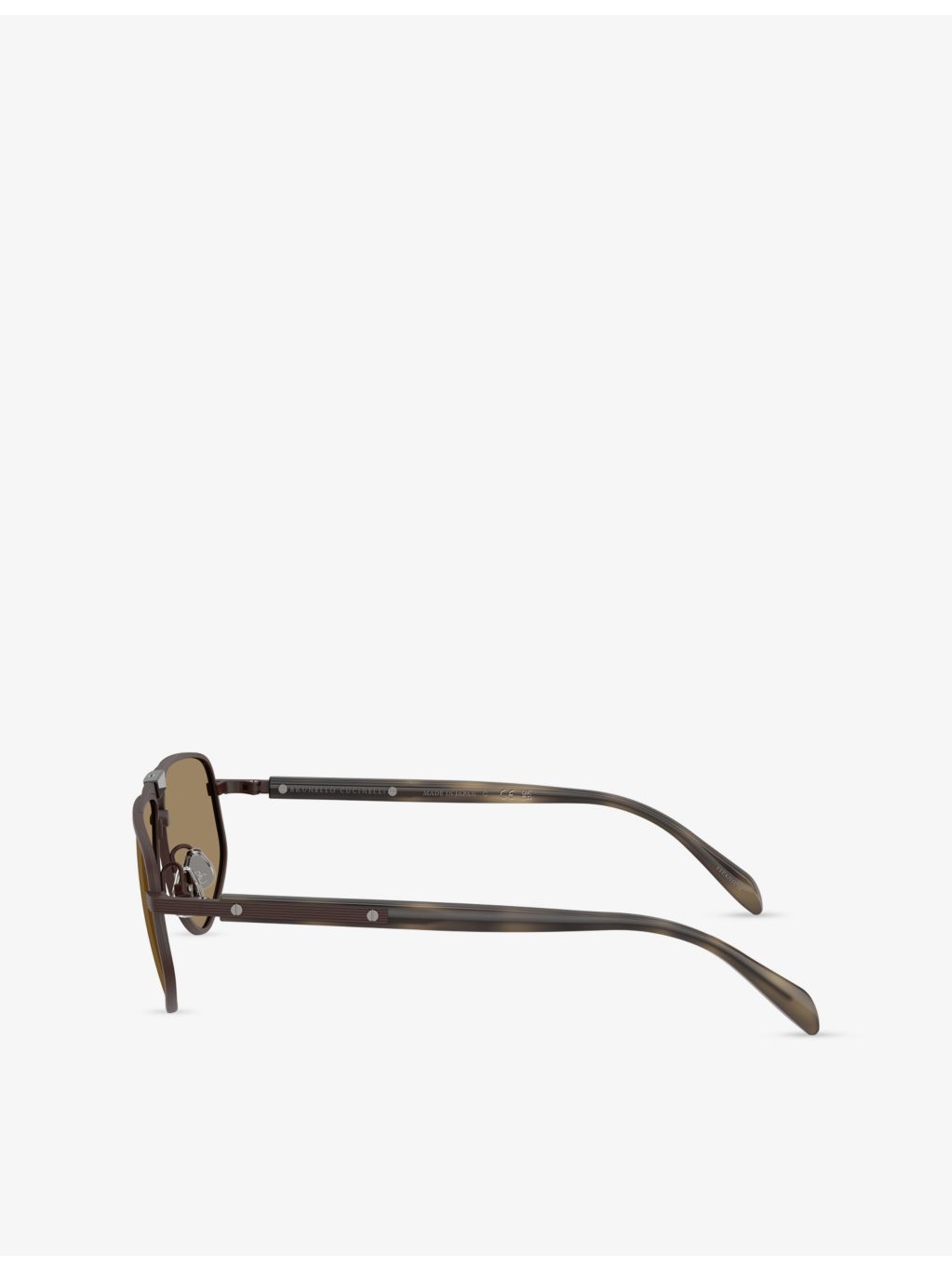 Brunello Cucinelli BC2020ST metal sunglasses with irregular frame (British brand)