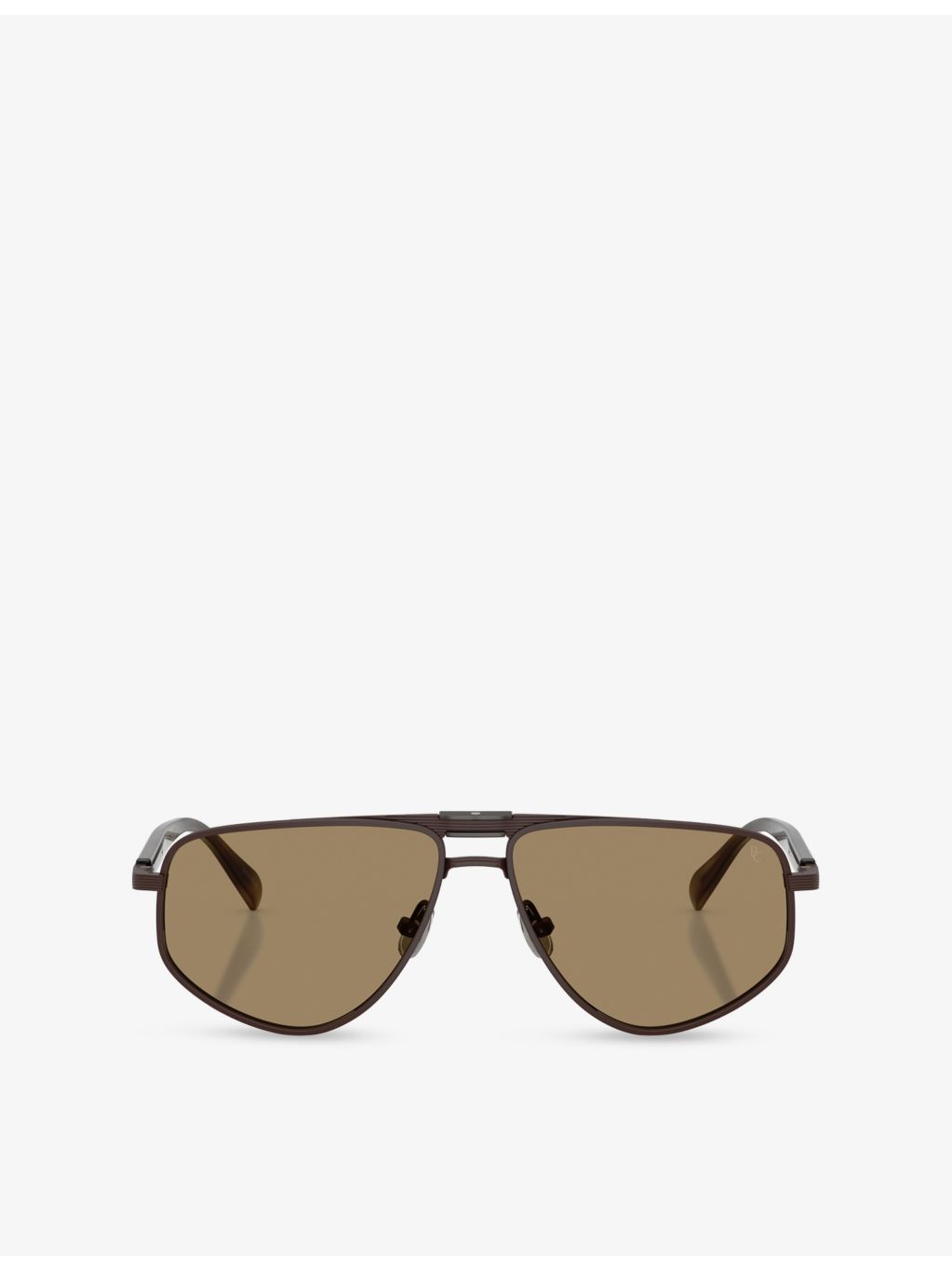 Brunello Cucinelli BC2020ST metal sunglasses with irregular frame (British brand)