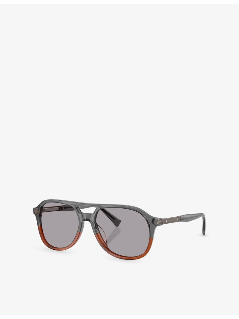 Brunello Cucinelli acetate pilot frame sunglasses, imported from the UK
