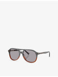 Brunello Cucinelli acetate pilot frame sunglasses, imported from the UK