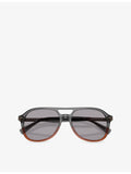 Brunello Cucinelli acetate pilot frame sunglasses, imported from the UK