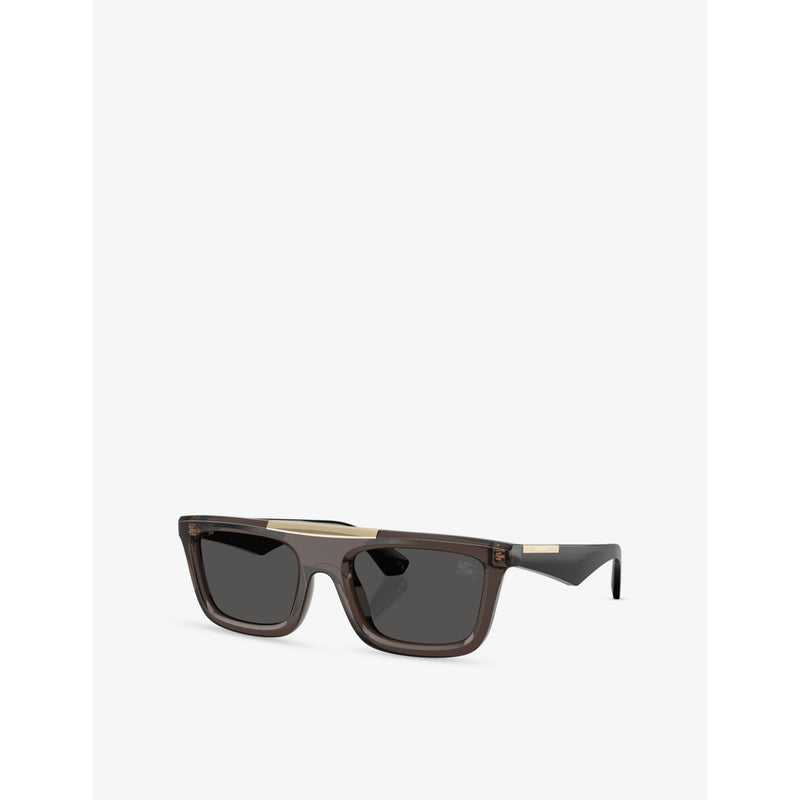 Burberry BE4451U rectangular-frame injected sunglasses, UK version