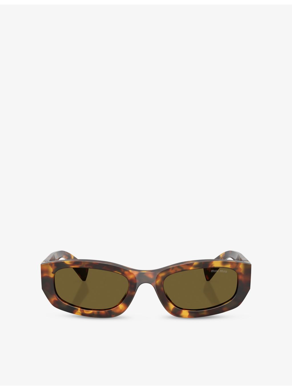 Miu Miu MU B04S acetate sunglasses rectangular frame, UK version