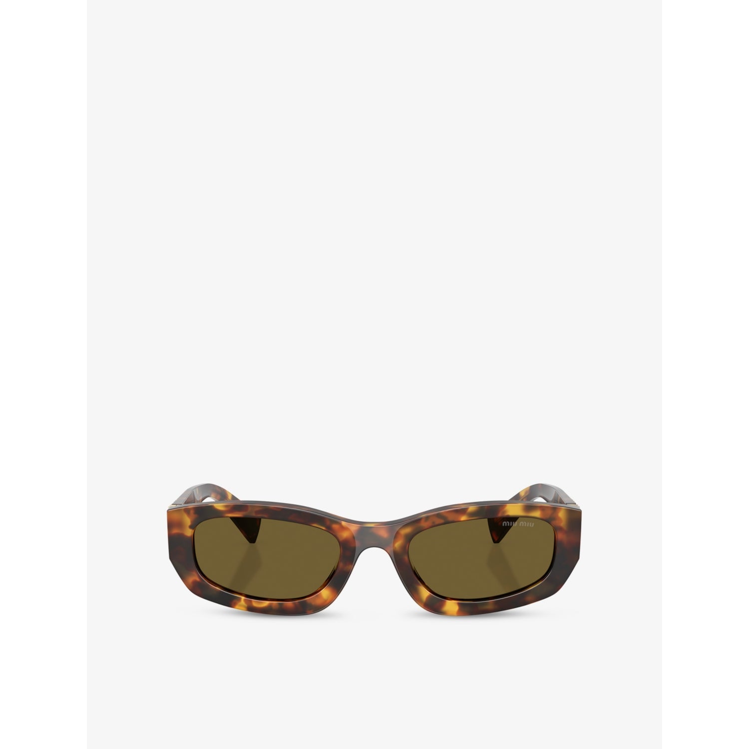 Miu Miu MU B04S acetate sunglasses rectangular frame, UK version