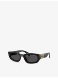 Miu Miu rectangular-frame acetate sunglasses, UK version