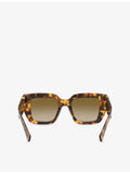Miu Miu square-frame acetate tortoiseshell sunglasses, imported from the UK