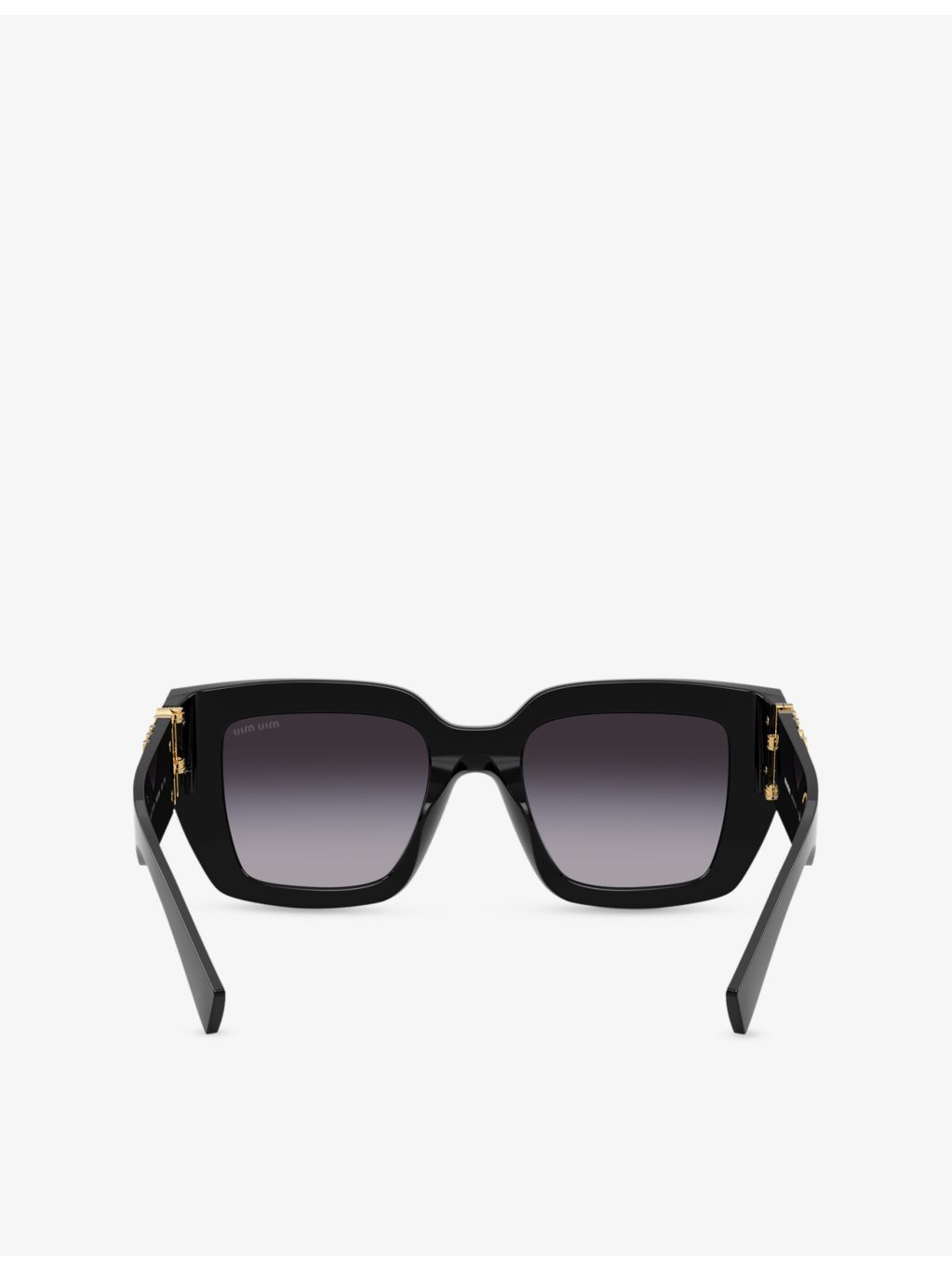 Miu Miu acetate square-frame sunglasses with tinted lenses, imported from the UK