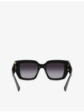 Miu Miu acetate square-frame sunglasses with tinted lenses, imported from the UK