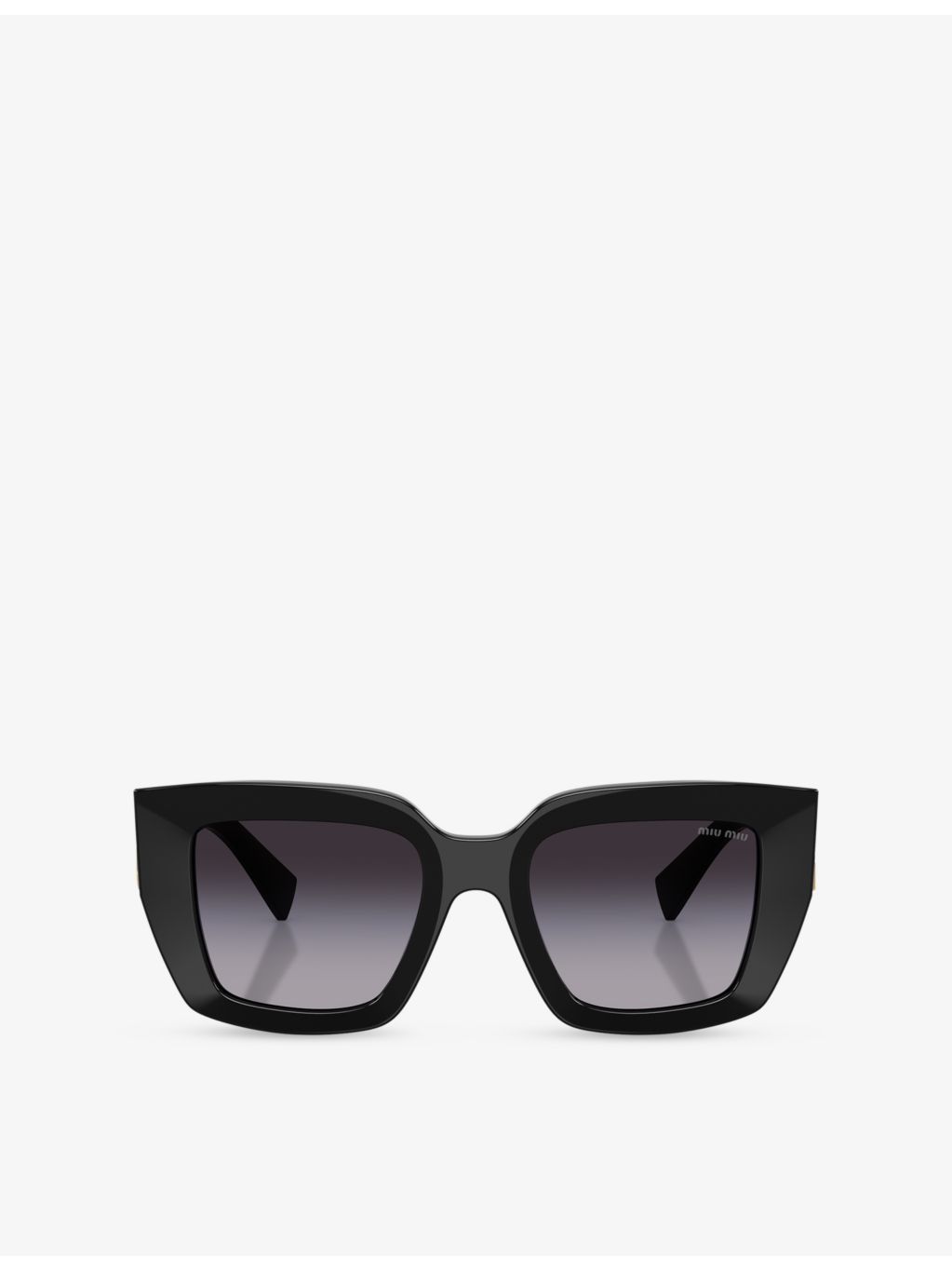 Miu Miu acetate square-frame sunglasses with tinted lenses, imported from the UK
