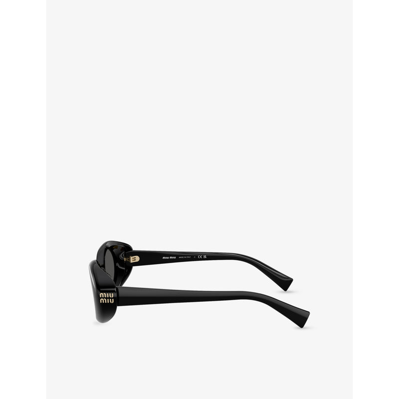 Miu Miu oval-frame acetate sunglasses - British product