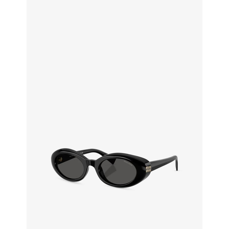 Miu Miu oval-frame acetate sunglasses - British product