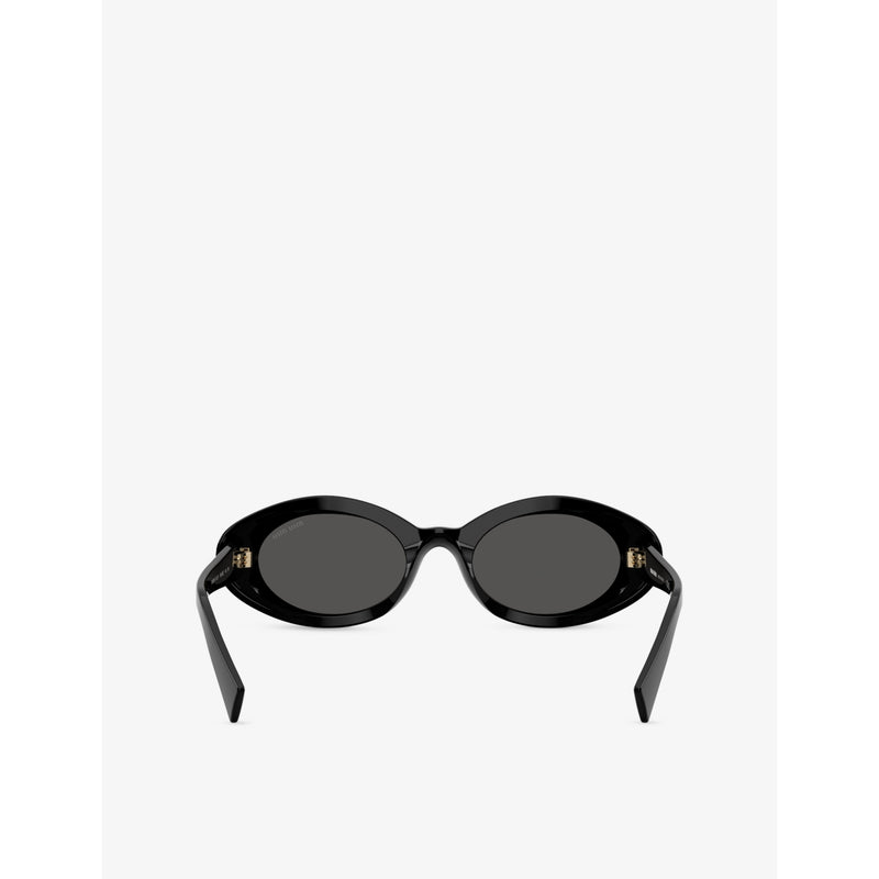 Miu Miu oval-frame acetate sunglasses - British product