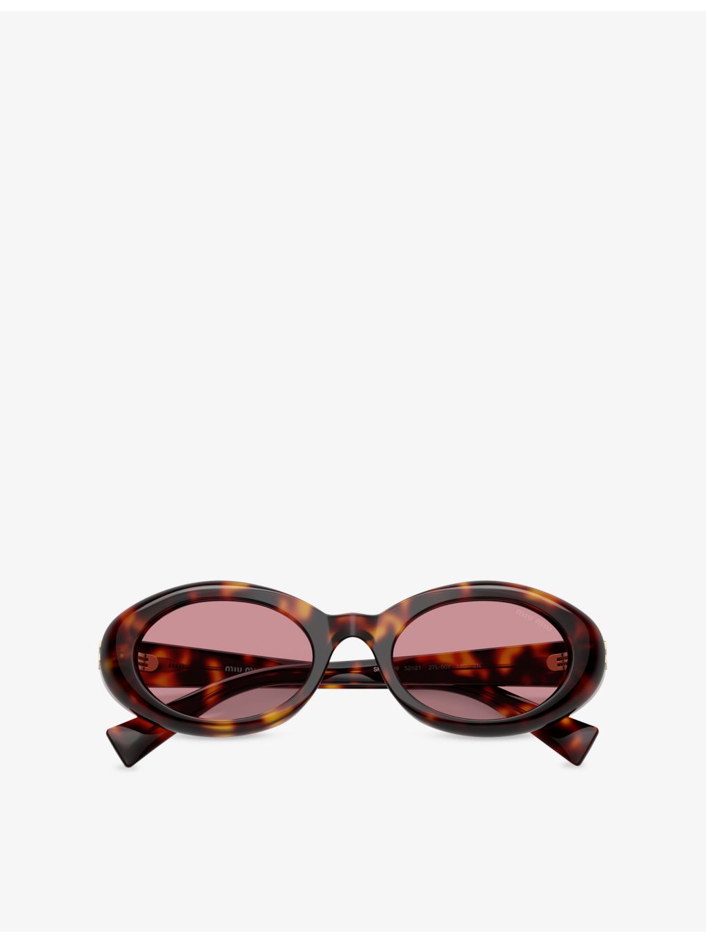 Miu Miu oval-frame acetate sunglasses - British product