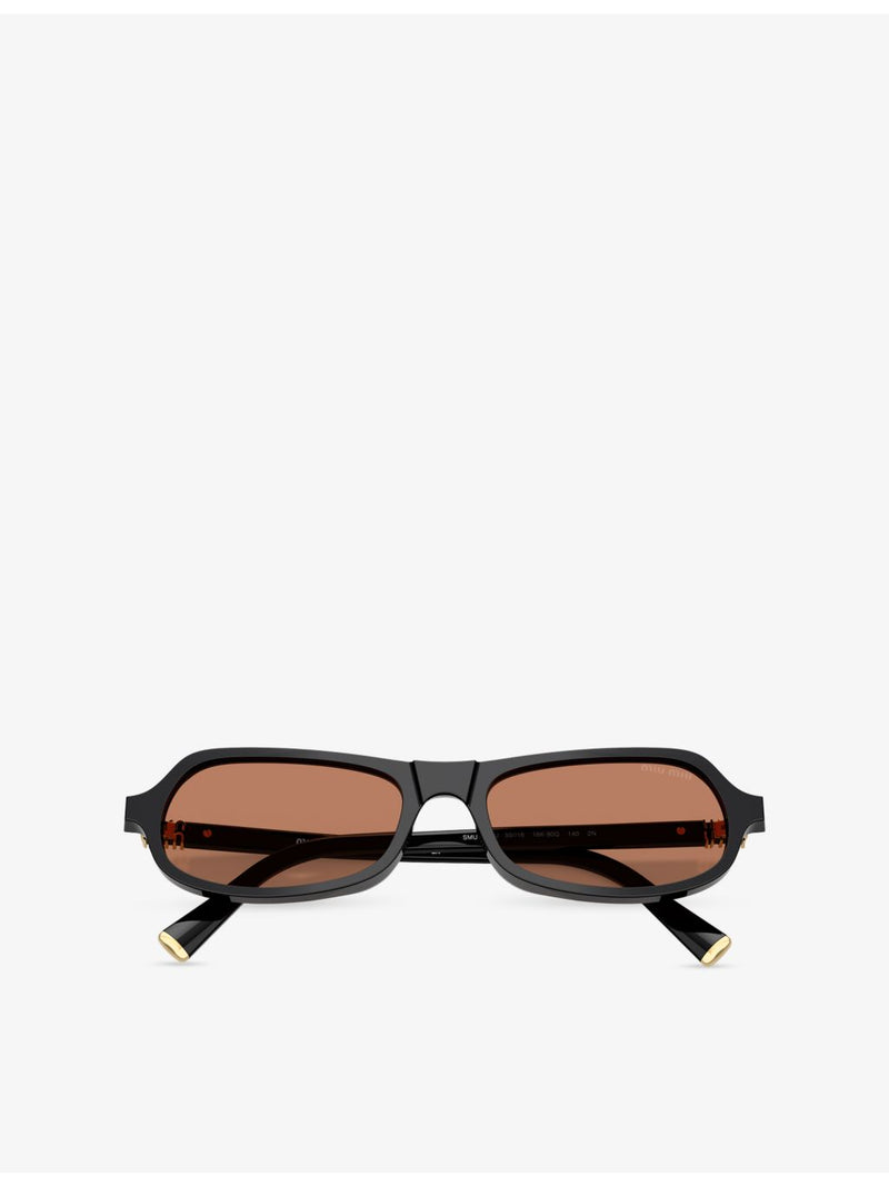 Miu Miu B10SU irregular-frame acetate sunglasses (British brand)