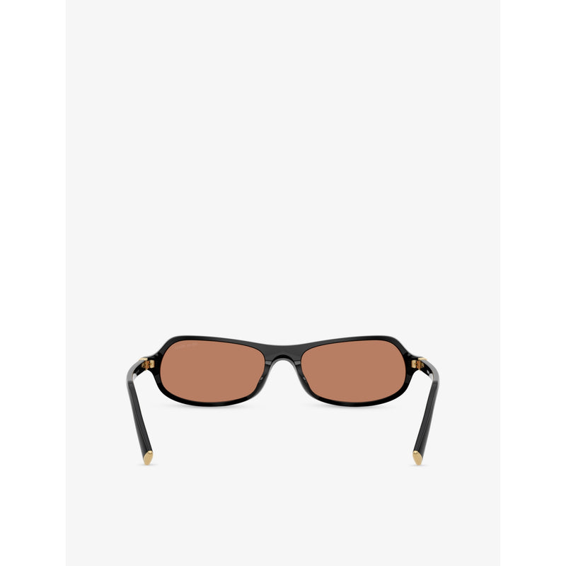Miu Miu B10SU irregular-frame acetate sunglasses (British brand)
