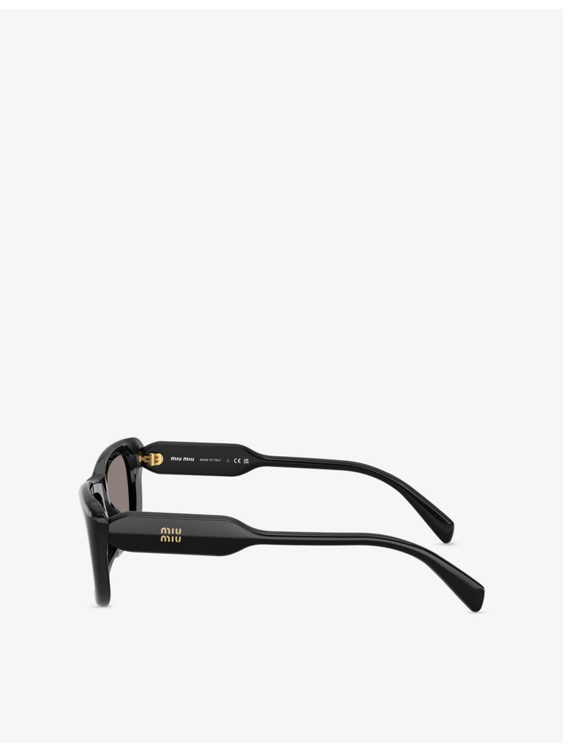 Miu Miu sunglasses MU B12S rectangular acetate, imported from the UK