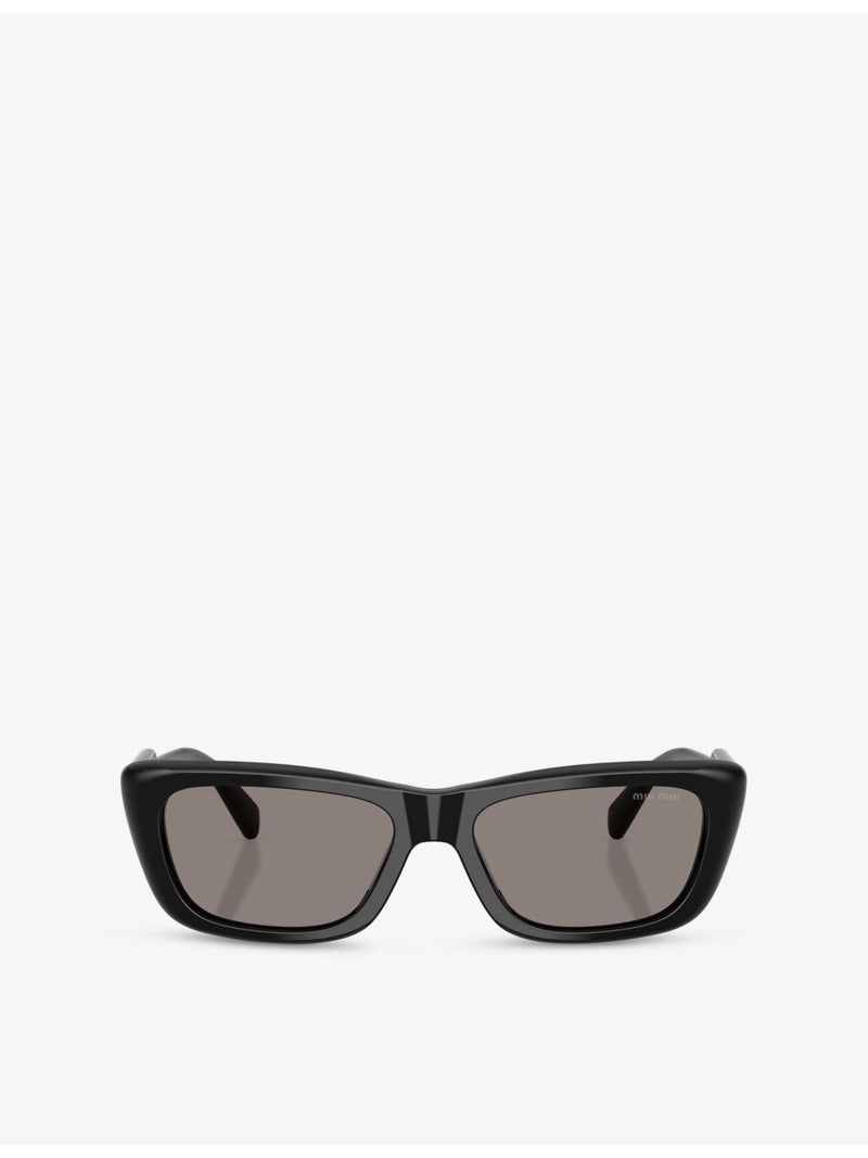 Miu Miu sunglasses MU B12S rectangular acetate, imported from the UK