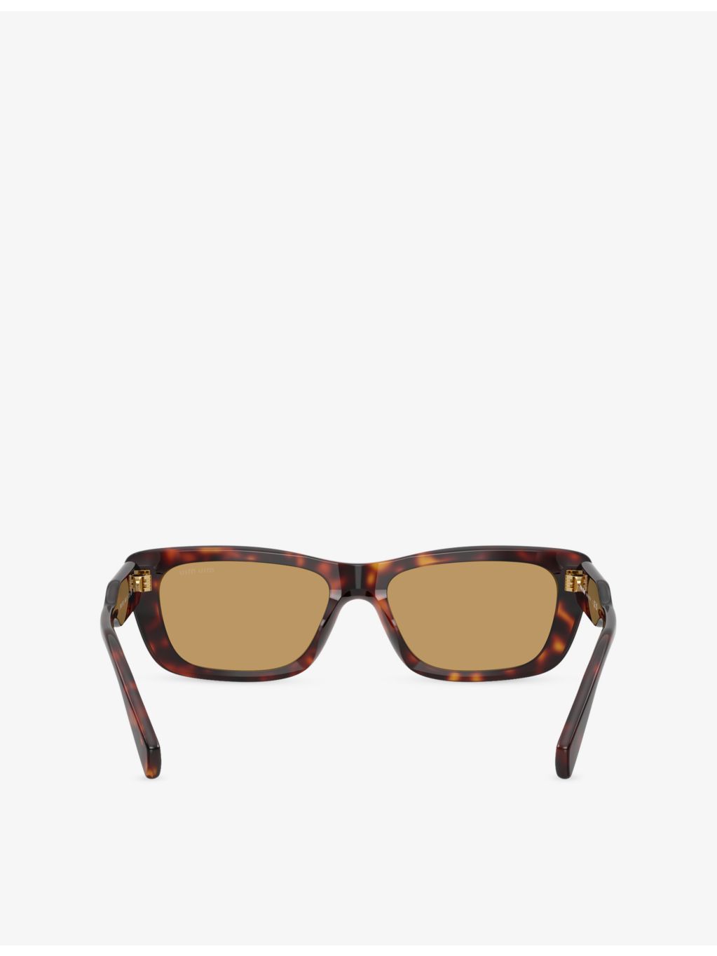 Miu Miu rectangular-frame acetate sunglasses tortoiseshell, imported from the UK