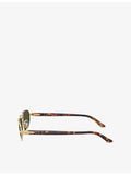 Persol PO1028S pillow-frame metal sunglasses (British brand)