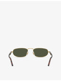 Persol PO1028S pillow-frame metal sunglasses (British brand)