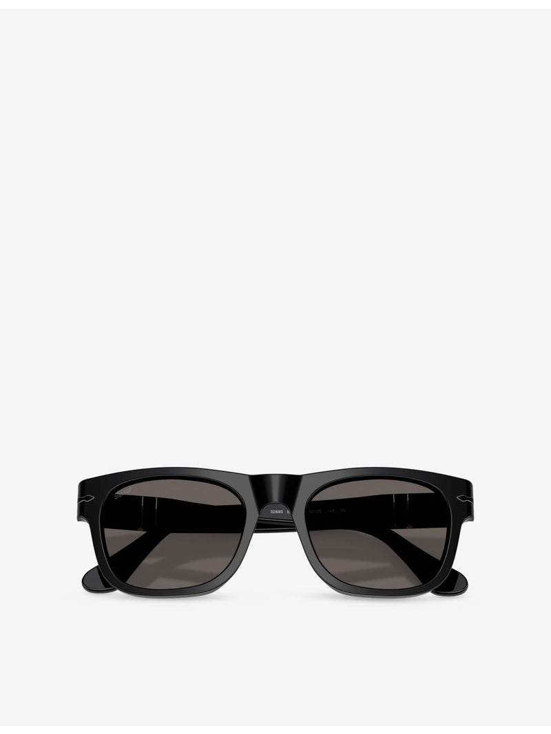 Persol square-frame acetate sunglasses PO3269S, imported from the UK