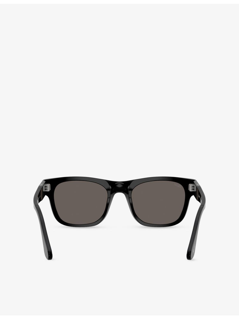 Persol square-frame acetate sunglasses PO3269S, imported from the UK
