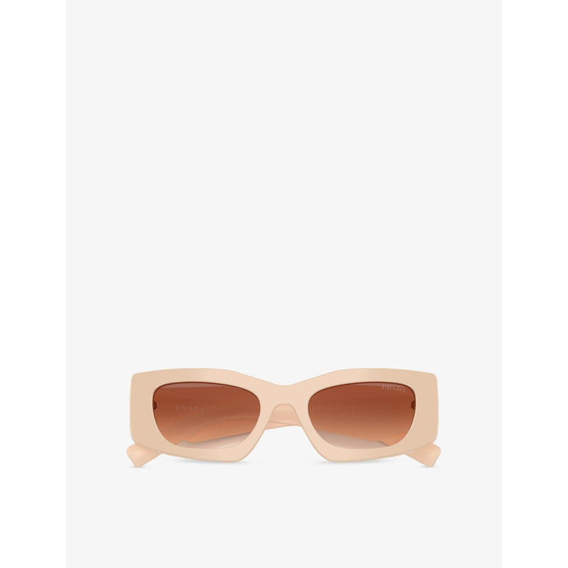 Prada rectangle acetate sunglasses with UV lens, UK version
