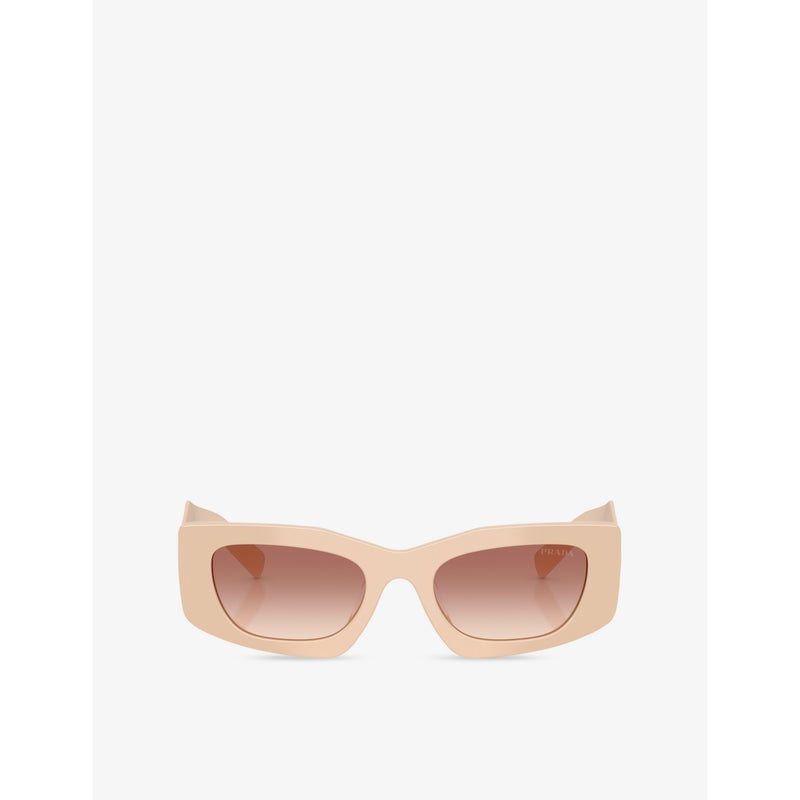 Prada rectangle acetate sunglasses with UV lens, UK version