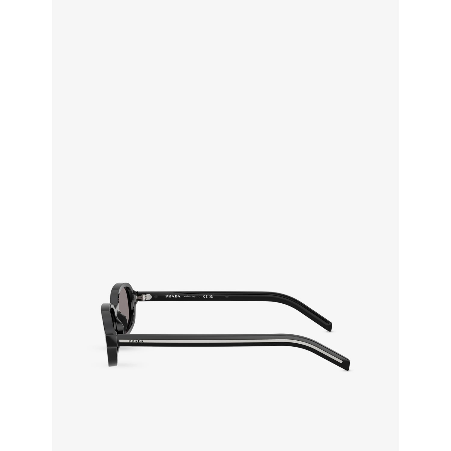 Prada oval-frame acetate sunglasses 5cm lens width (British brand)