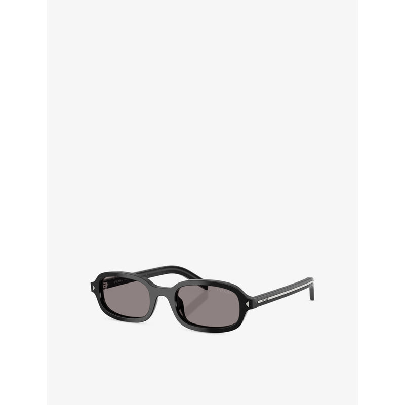 Prada oval-frame acetate sunglasses 5cm lens width (British brand)