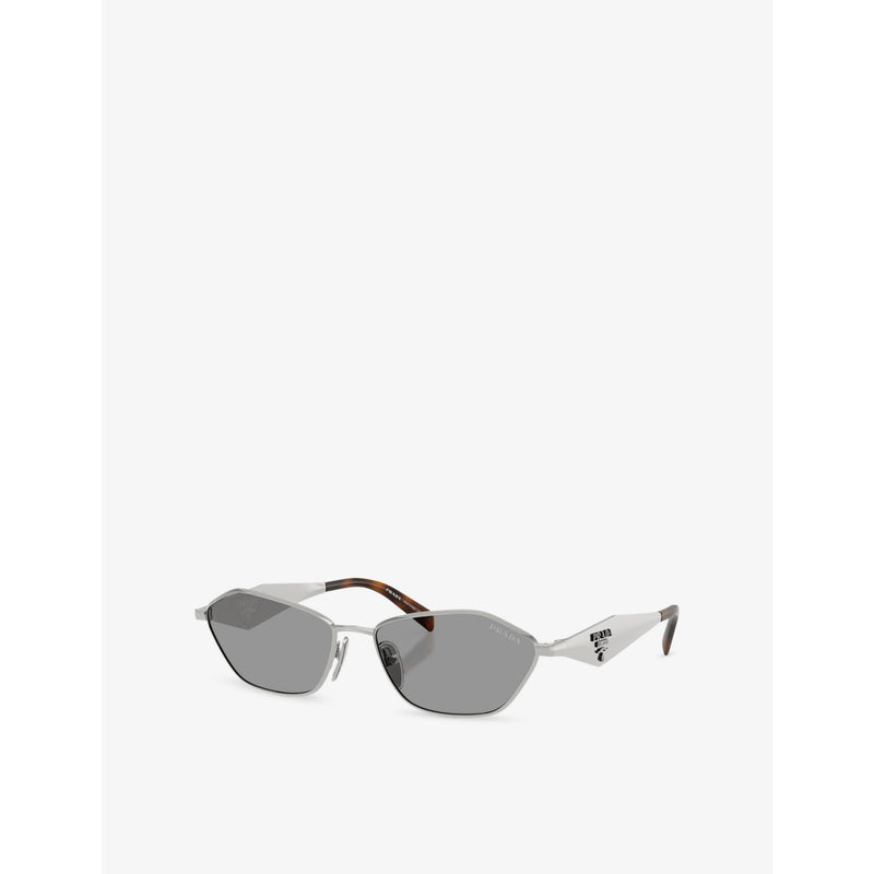 Prada PR D50S irregular-frame metal sunglasses (British brand)